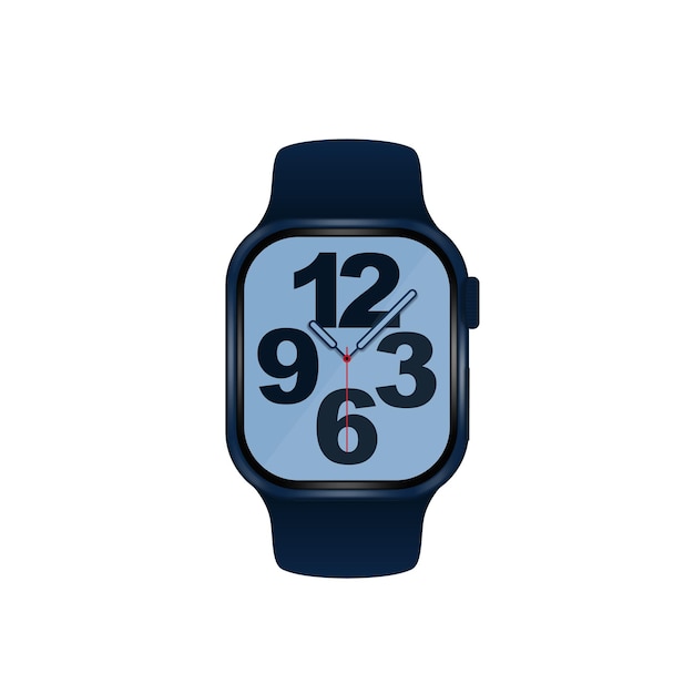 Vector apple watch blue