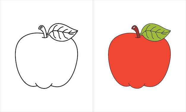 Vector apple