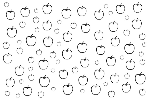 apples pattern and background