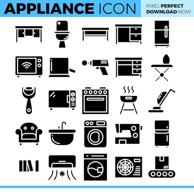 Vector appliance icon set