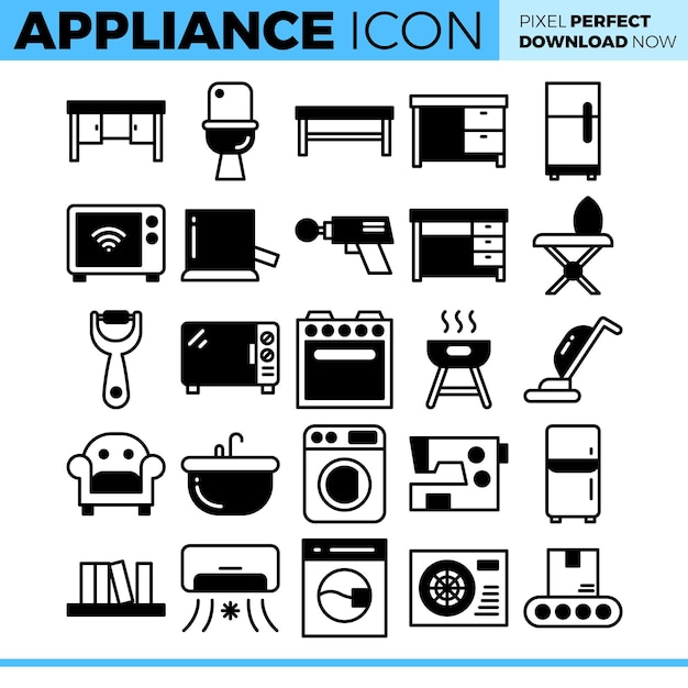 Vector appliance icon set