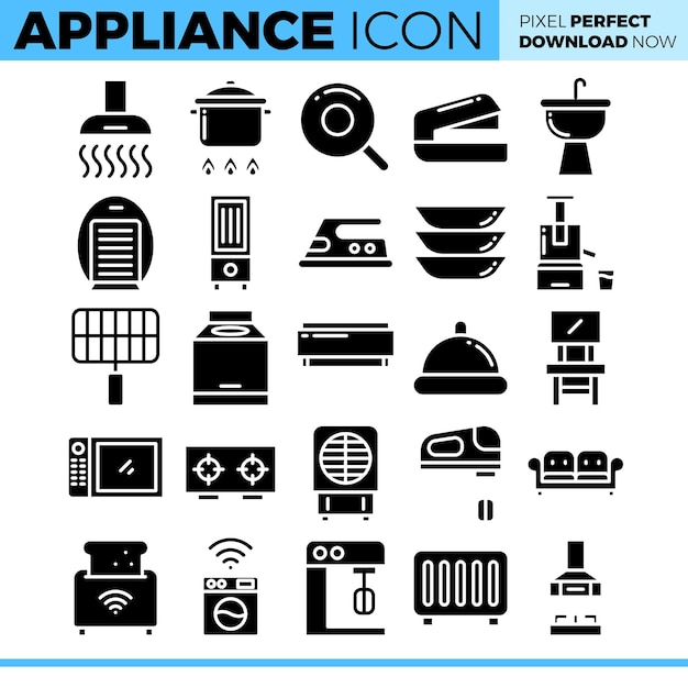 Vector appliance icon set