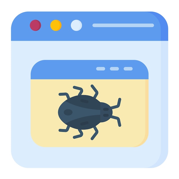 Vector application malware flat illustration