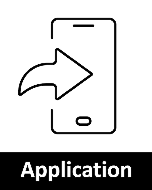 application set icon smartphone transfer bell image upload arrow ideal for app development mobile interfaces notifications media management software tools digital design