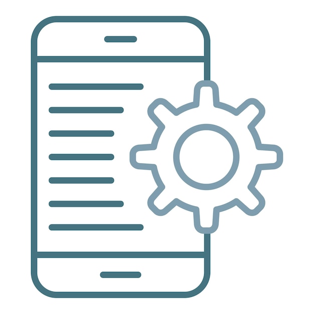 Application Setting Flat Illustration