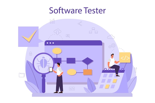 Application or website code test process