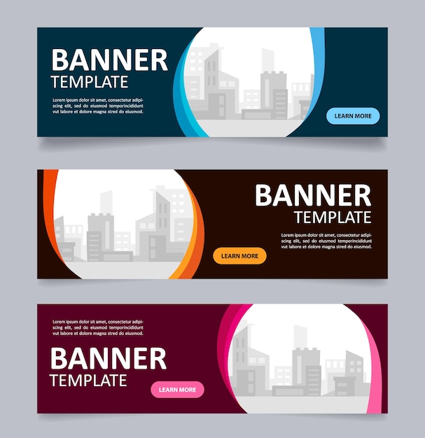 Apply for architectural internship web banner design template