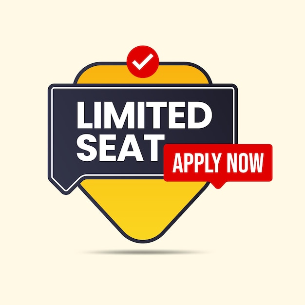 Vector apply now limited seat template