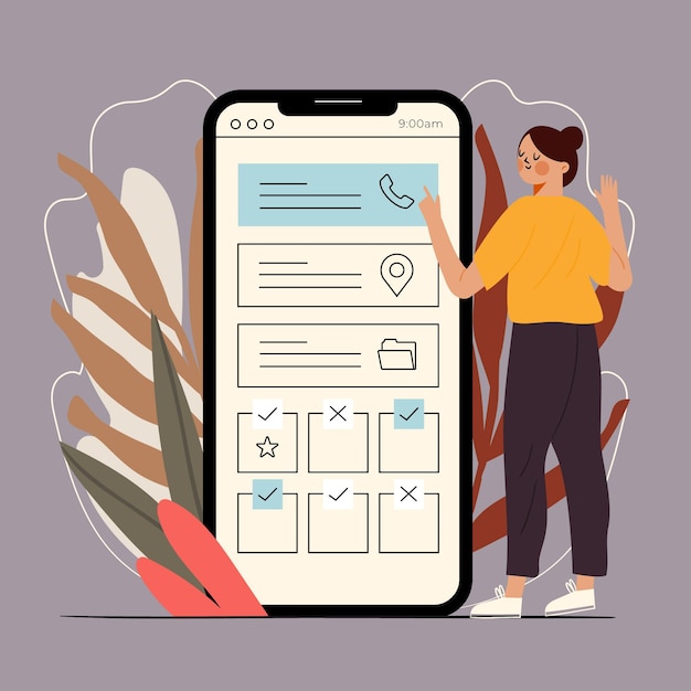 Vector appointment booking with smartphone reminders