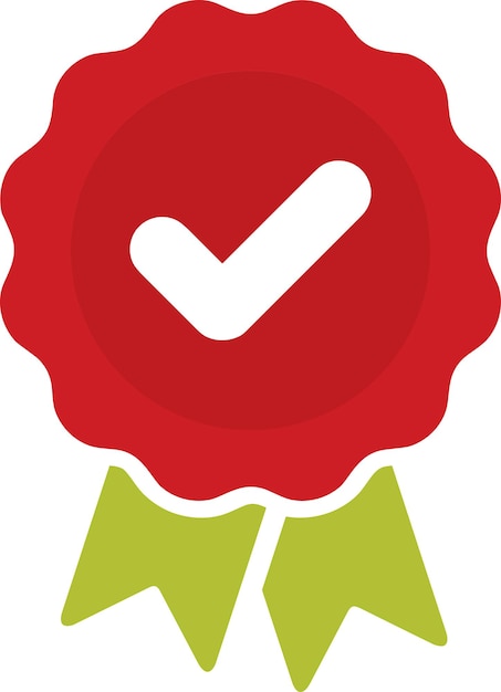 Approval check vector color icon Approved sign Certified symbol