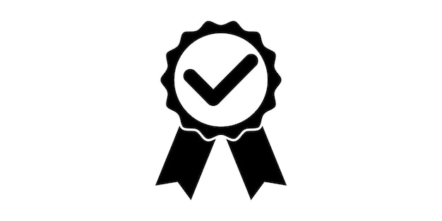 Approval sign. Approved icon vector. Premium quality, quality guarantee symbol. Guarantee badge.