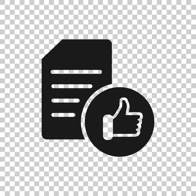 Vector approved document icon in flat style authorize vector illustration on white isolated background agreement check mark business concept