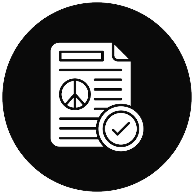 Approved icon vector image Can be used for Diplomacy