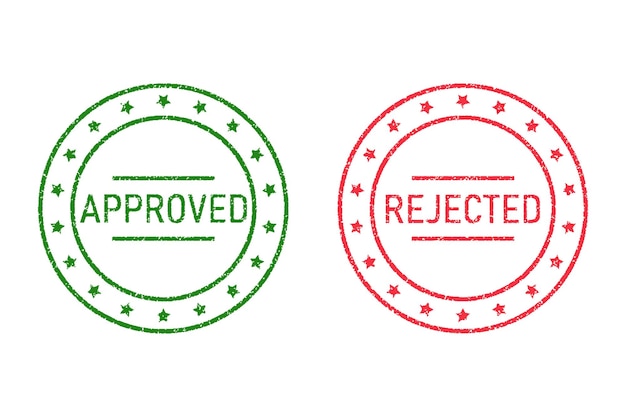 Approved Rejected Stamp