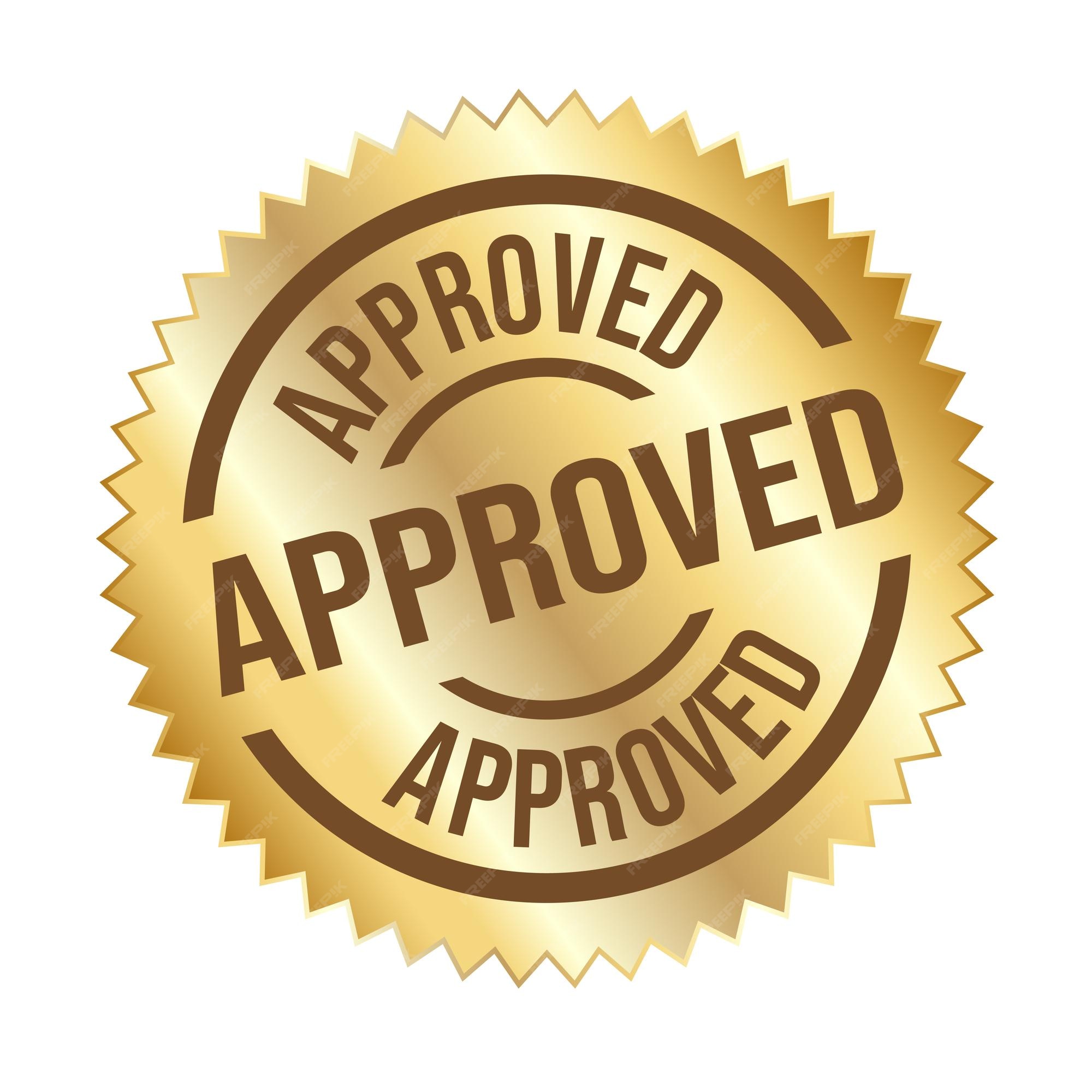 Premium Vector Approved seal stamp logo approved vector icon Premium Vector Approved seal stamp logo approved vector icon