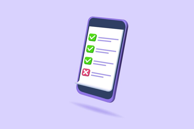 Vector approvement exam clipboard mark icon task management todo check list 3d realistic vector illustration