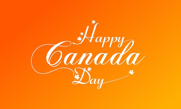 Appy canada day typoraphy ontwerp 1 juli canada day met rood esdoornblad vector sjabloon voor banner wenskaart poster met achtergrond