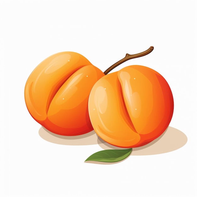 Apricot isolated on transparent background