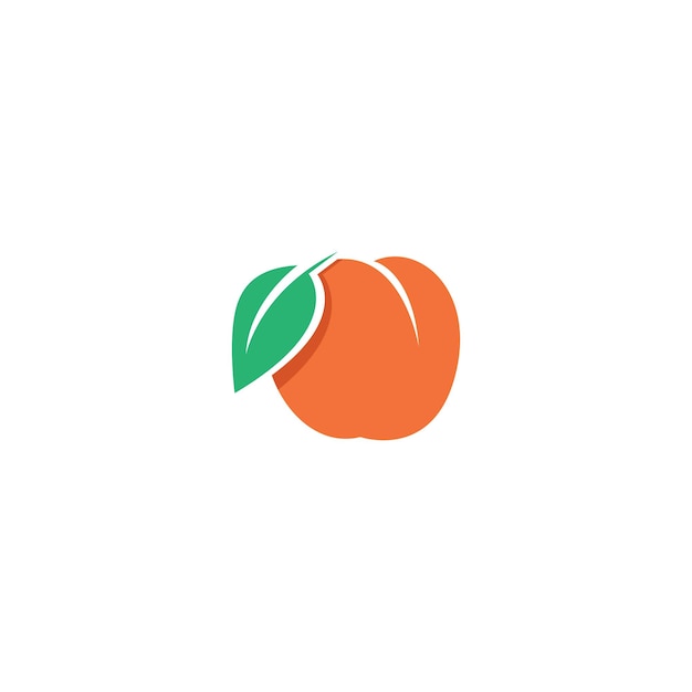 Абрикос логотип логотип бренд символ дизайн графика минималистскийлоготип