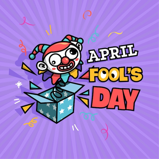 Vector april fool day