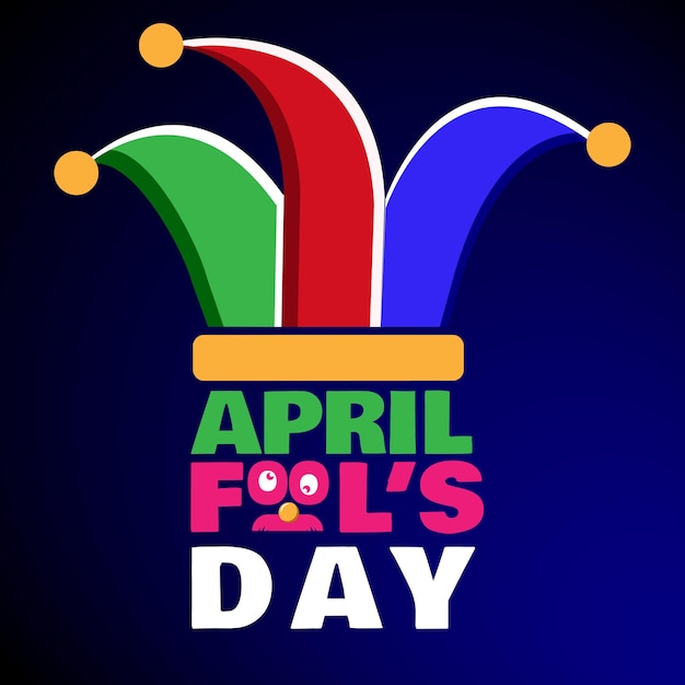 April fool days design vector