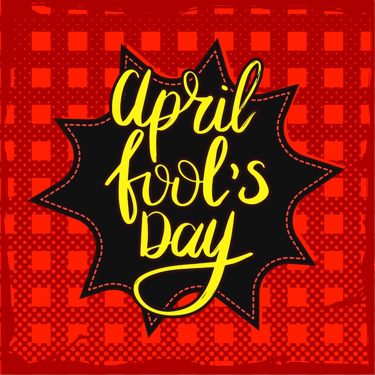 वेक्टर april fool's day poster.