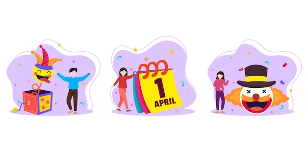 April Fools Bundle Flat Design