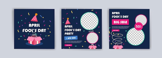 April fools day April fools day party April fools day sale Social media templates for april fools day