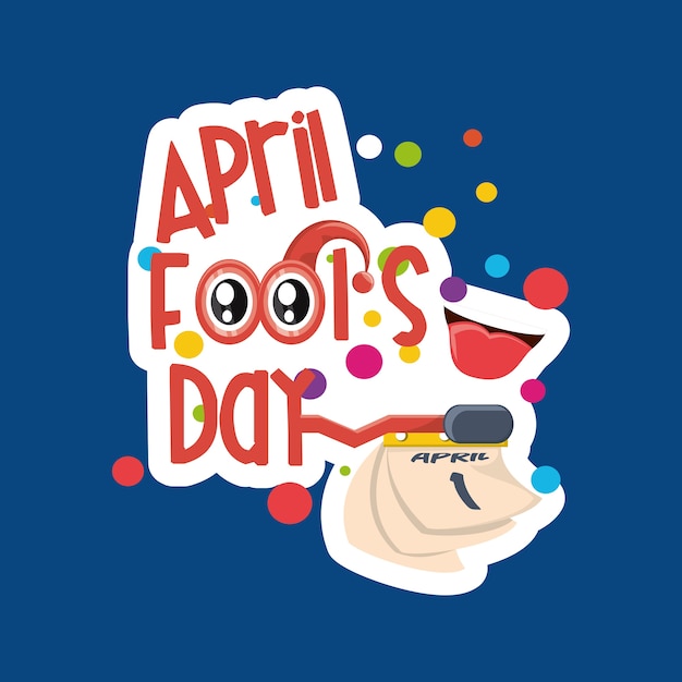 Vector april fools day design