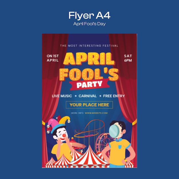 April Fools Day Flyer Template