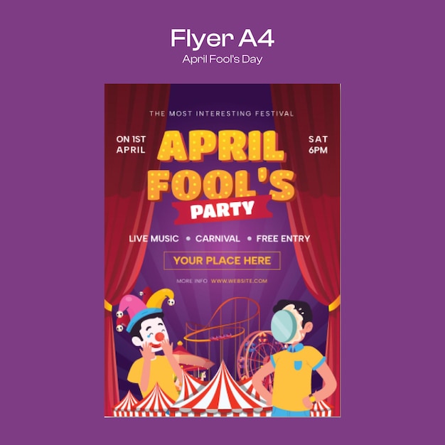 April Fools Day Flyer Template