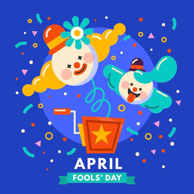 Vector april fools' day illustration