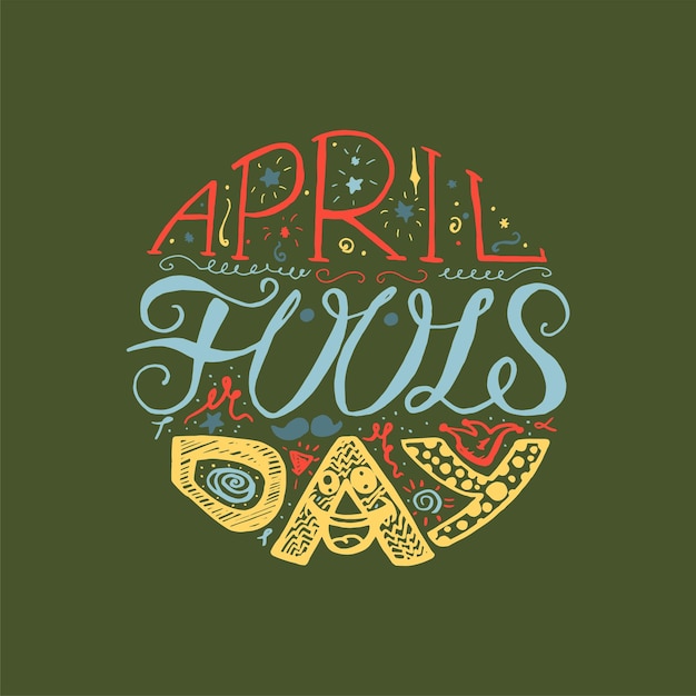 April Fools Day Lettering