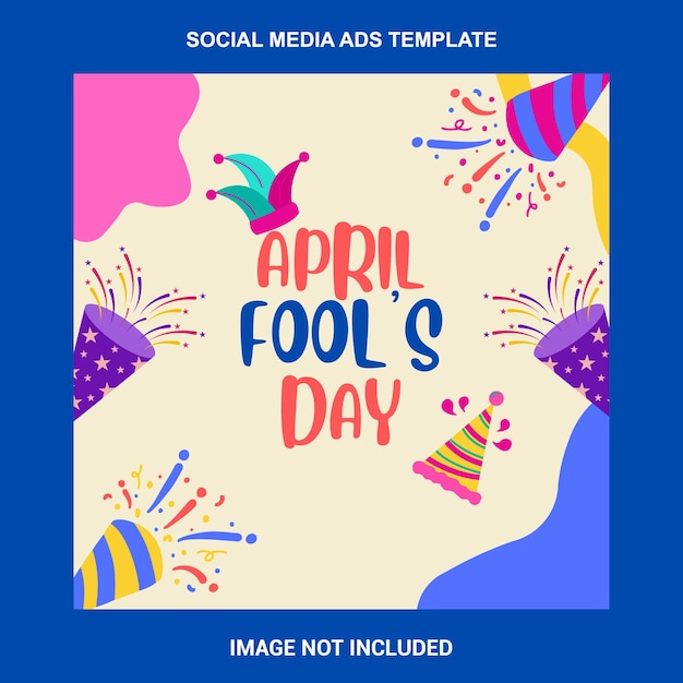 April Fools Day Social Media Ads Template