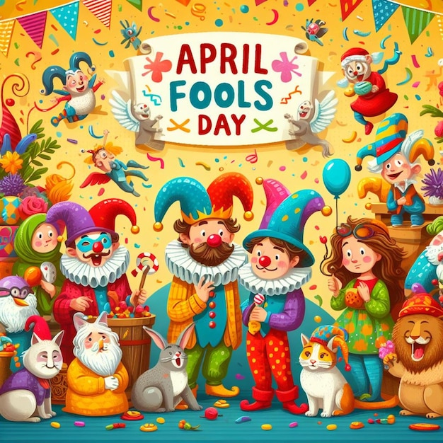 April fools day vector