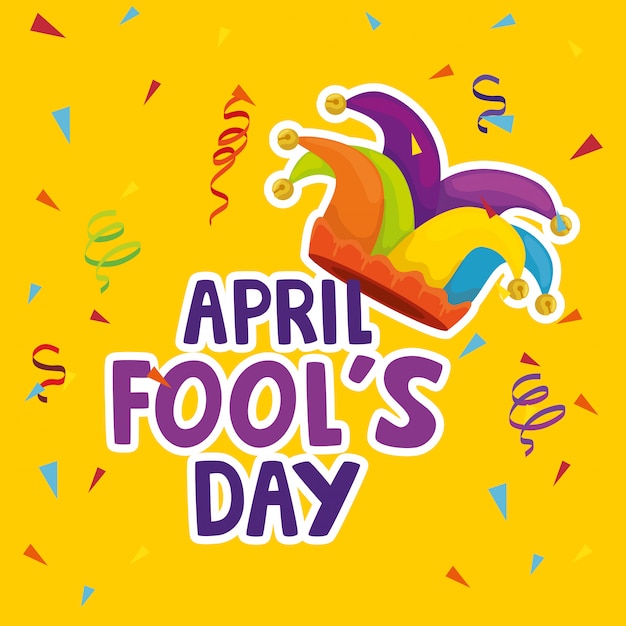 April fools day with hat buffoon