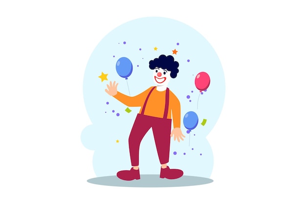 April Fools Flat Illustratieontwerp