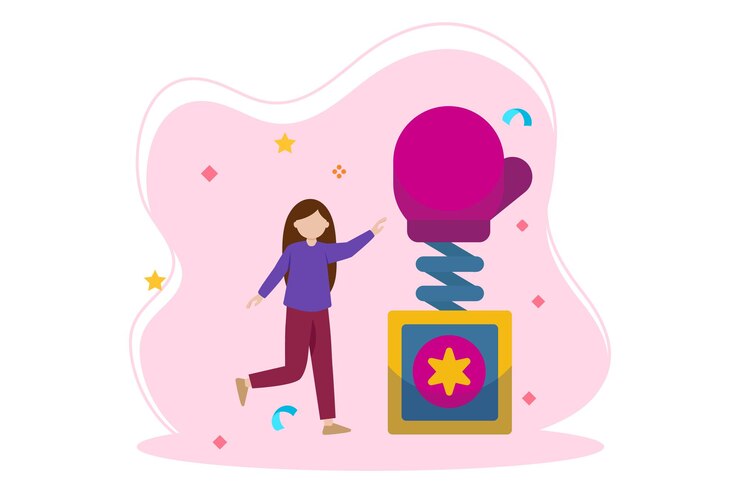Vector april fools flat illustration design