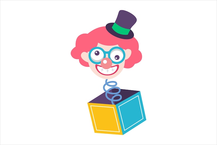 Vector april fools flat sticker design
