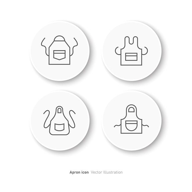 Apron icon design Apron kitchen symbol vector illustration