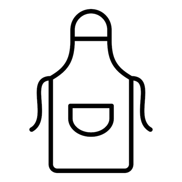 apron icon on transparent background