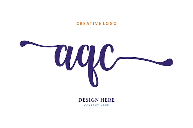 Aqc-letterlogo is eenvoudig, gemakkelijk te begrijpen en gezaghebbend