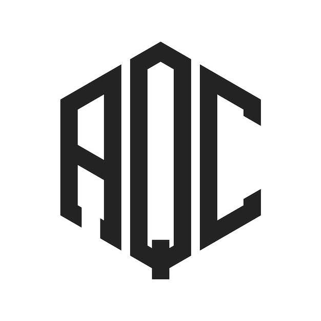 ロゴデザイン: AQCモノグラム 6角形