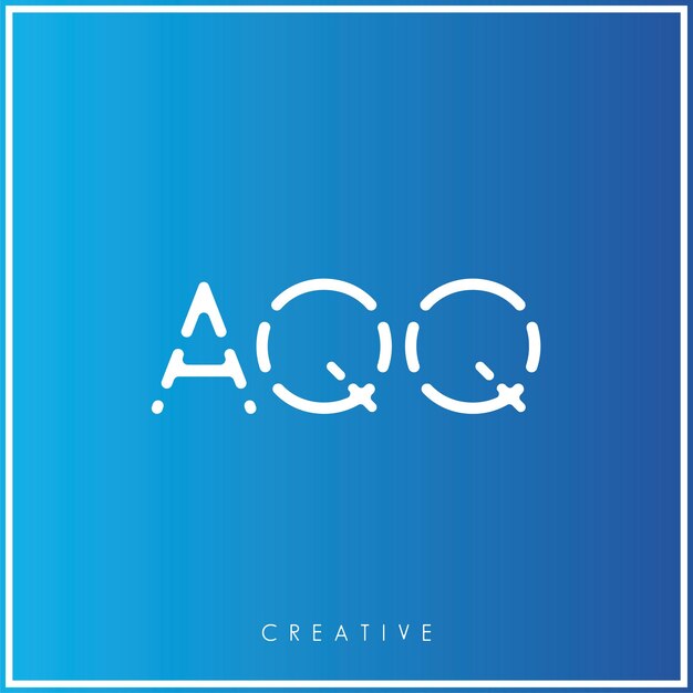 Vector aqq creative vector latter logo design minimal latter logo premium vector illustratie monogram