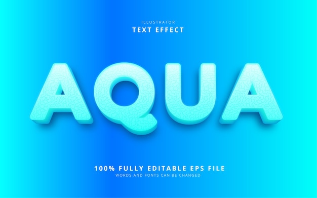 Effetto testo aqua