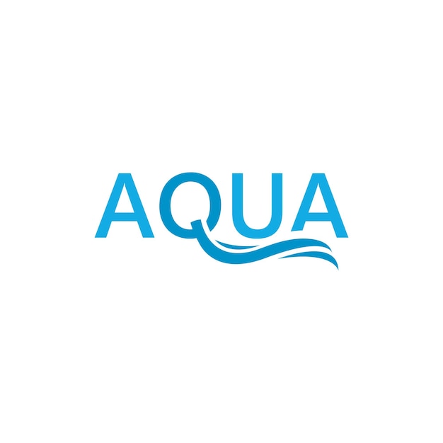 Aqua water vector icon logo illustration concept