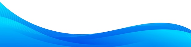 Aqua Wave Abstract Banner