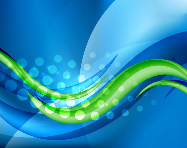 Aqua waves abstract background