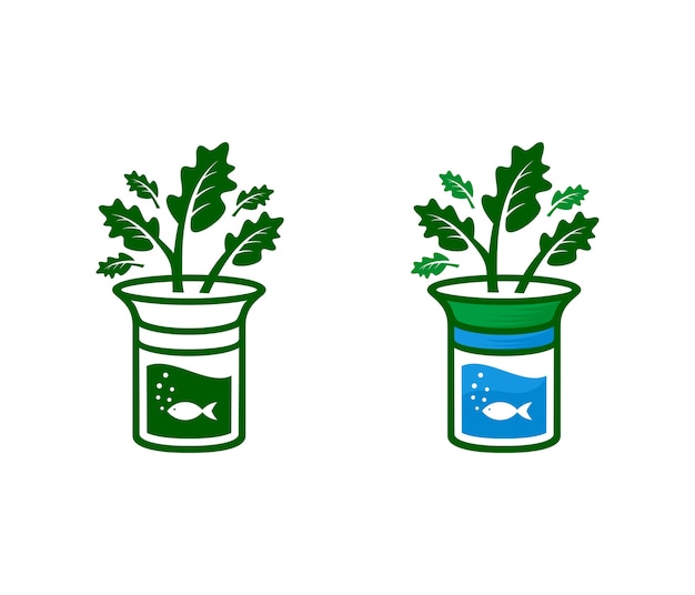 Aquaponic, symbool en pictogram aquaponic