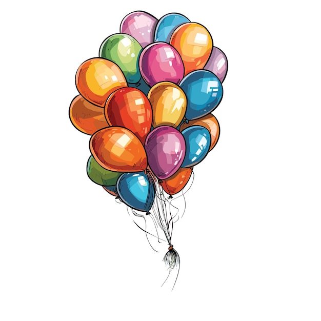 aquarel ballon clipart